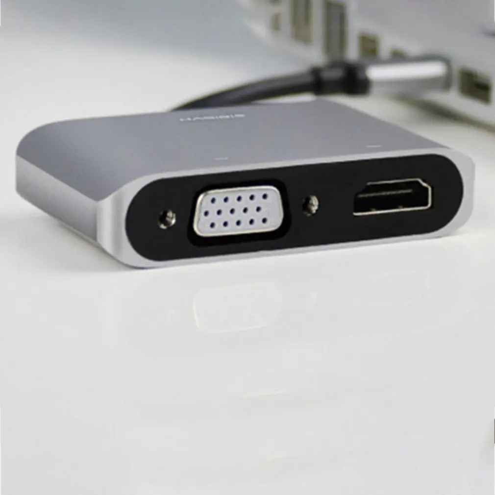 Usb3.0 к Hdmi Vga адаптер 4K Hd 1080 P-все в одном! многофункциональная Дисплей 2 в 1 взаимный обмен данными между компьютером и периферийными устройствами к конвертеру Hdmi аудио-видео кабель для Macbook компьютер