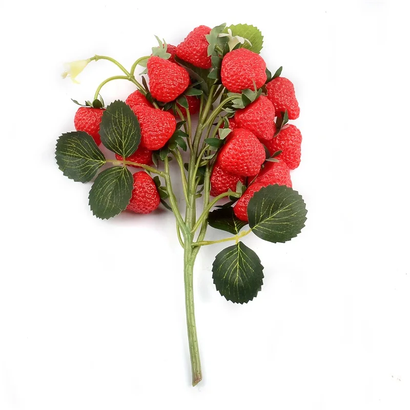 1pcs lemon Artificial Plastic Flower model Stamen Pearlized Wedding simulation Simulation Vegetables Decoration Garden craft