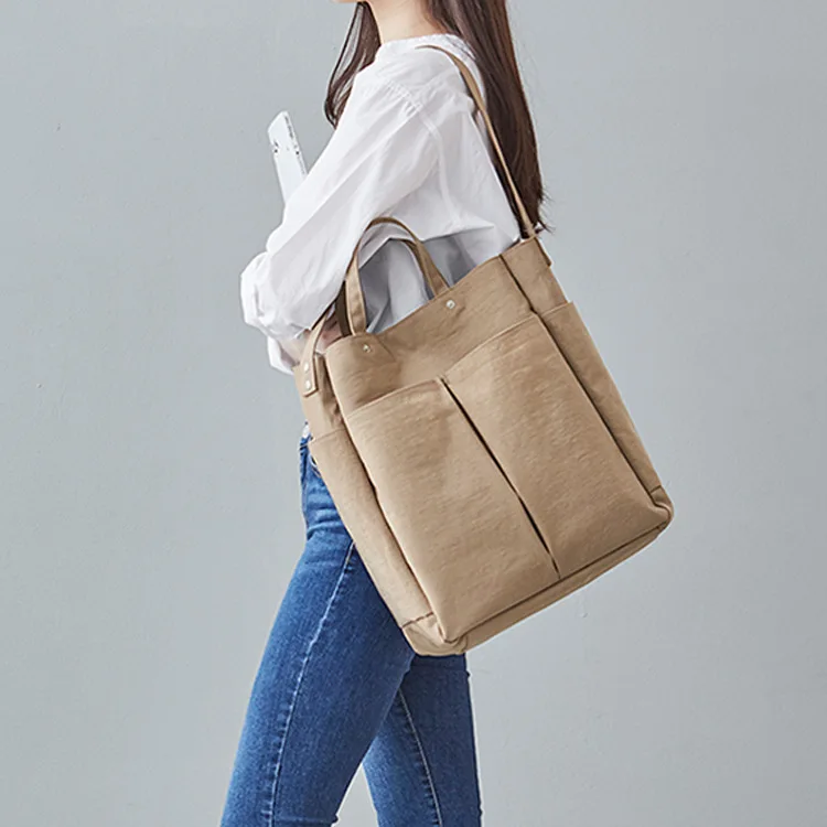 Женские холщовые сумки Tote Повседневная Наплечная школьная сумка для девочек-подростков Большая вместительная сумка для покупок