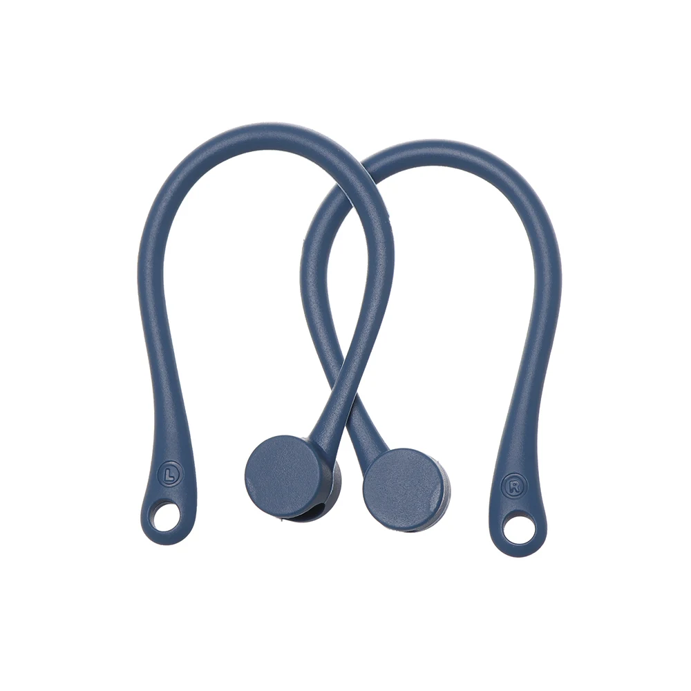 blue Мягкий ушной крючок, зажим, держатель, совместимый с Airpods, беспроводной, для Bluetooth наушников, анти-потеря, силиконовый, Заушник, крышка, аксессуары - Цвет: blue