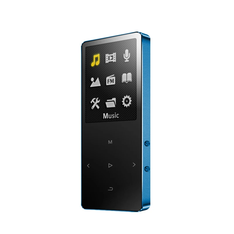 Blue IQQ Bluetooth 4,1 версия X2 тонкий mp3-плеер с динамиком сенсорный экран и встроенный 40G HiFi портативный walkman с FM/Record - Цвет: Blue