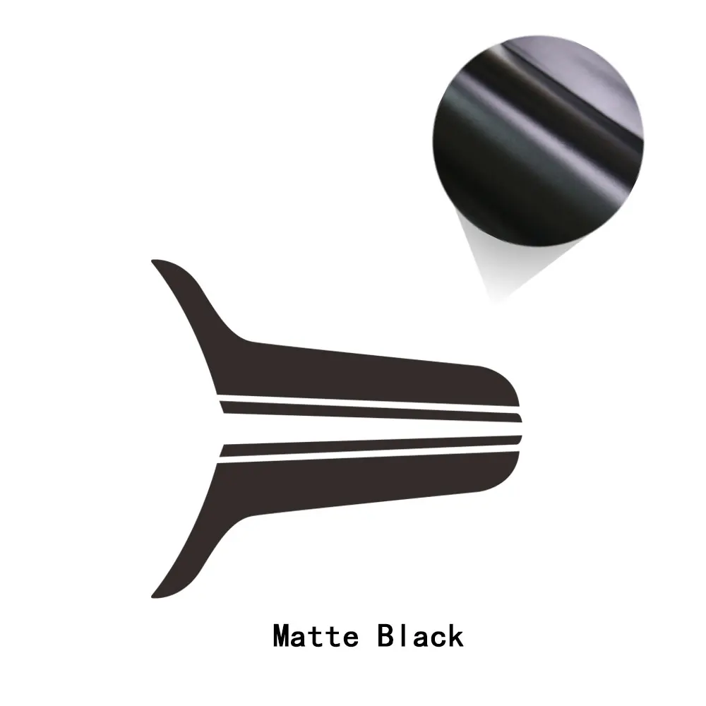 Car Styling Hood Decal Bonnet Stripe Vinyl Stickers for Mini Cooper Countryman Clubman Paceman Coupe R60 R56 R57 F55 F56 F60 R55 - Color Name: Matte Black