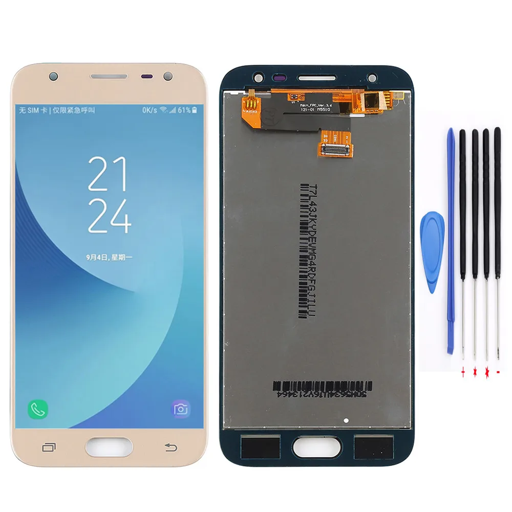 Gold with tools J330 ЖК-для samsung Galaxy J3 J330 J330F J330G ЖК-дисплей с сенсорным экраном дигитайзер для samsung J3 экран золото - Цвет: Gold with tools