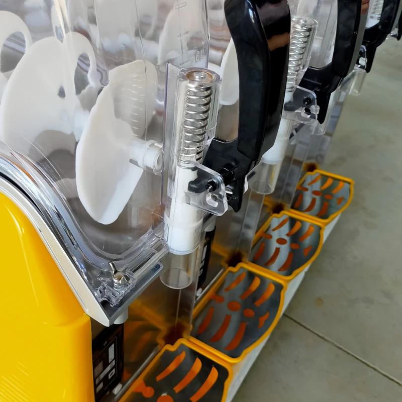 Ice Slusher 4 Tanks Slush Machine 12L*4 Smoothies Machine 1500W Snow Melting machine Slushing maker Ice cream