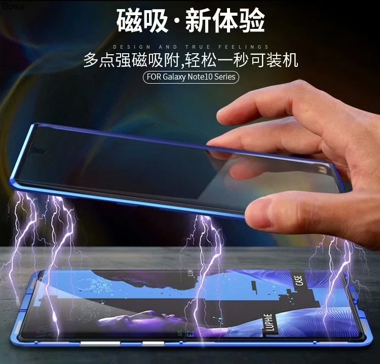 Luphie Роскошный ультра тонкий алюминиевый бампер чехол для samsung Galaxy Note 10 и Note 10+ Note 10 Plus чехол