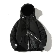 Сезонное Брендовое мужское Свободное пальто, увеличивающее рост, утолщенная трендовая Красивая рабочая одежда, мужская одежда с хлопковой подкладкой