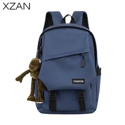 Women Men Canvas Backpacks Large School Bags For Teenager Boys Girls Travel Laptop Backbag Mochila Rucksack Grey