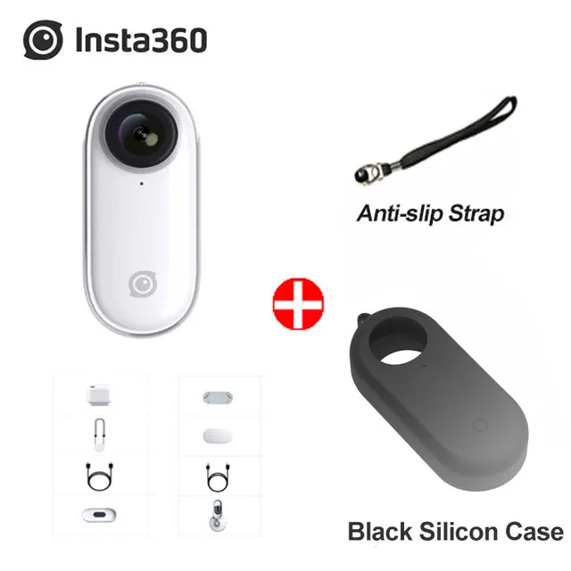 add black shell Insta360 GO 1080P видео Экшн-камера AI Авто монтаж стабилизированная камера Splashprooof FlowState Vlog Pk Gopro DJI Osmo SJCam - Цвет: add black shell