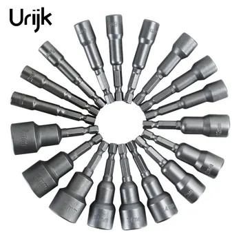 

New 1PC 6-19mm Hex Socket Sleeve Nozzles 1/4" Drill Bits Adapter Electric Screwdriver Strong Magnetic Nut Driver Tool Set