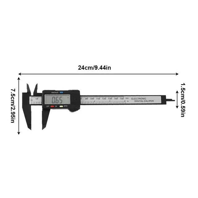 Digital Caliper 6 inch Electronic Vernier Caliper 100mm Calliper Micrometer Digital Ruler Measuring Tool 150mm 0.1mm 0-150mm