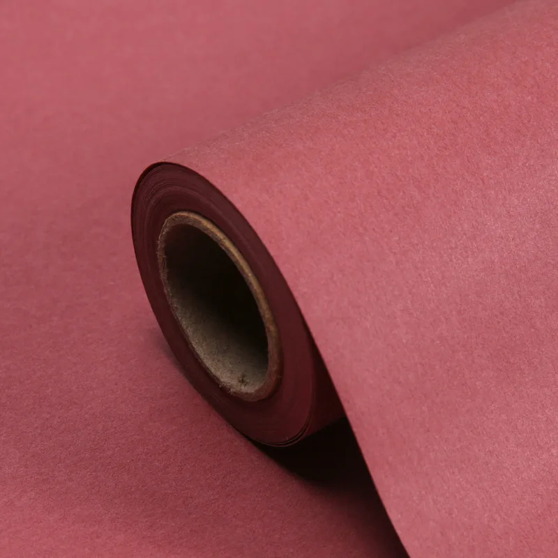 10 Yards Korean Style Solid Color Kraft Paper Roll for Bouquets