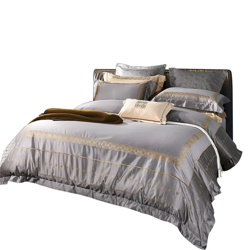 

Embroidered Printed Four Sets of All Cotton Pure Cotton High-End Entry Lux Bedding comforter bedding sets sheets