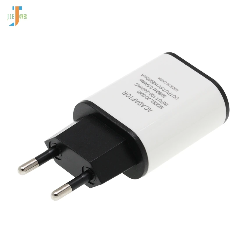 50 шт./лот универсальное 5 в 2A USB зарядное устройство настенное зарядное устройство адаптер ЕС США Великобритания вилка смарт-зарядное устройство для мобильного телефона s для samsung huawei P20 Lite