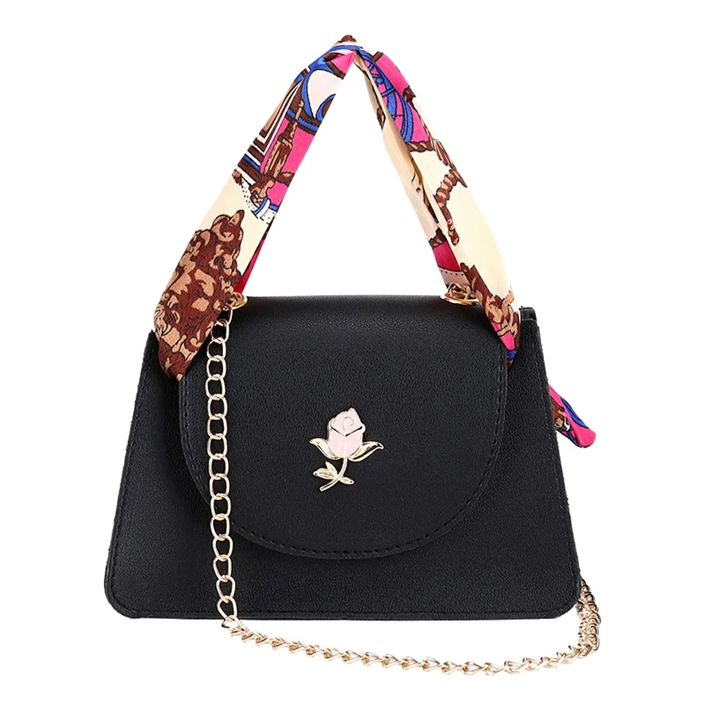 

Handbags for Women 2019 Women 2019 Rose Scarf Fashion Shoulder Messenger Bag Mini Simple Tote Chain Phone Bag Bolsa Feminina#8