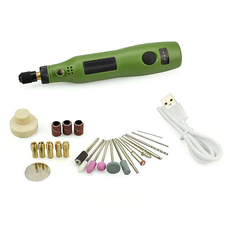 

5V DC USB Mini Wireless Grinder Variable Speed Rotary Drill Wire Tools Kit USB Electric Drill Accessoreis 2019 new