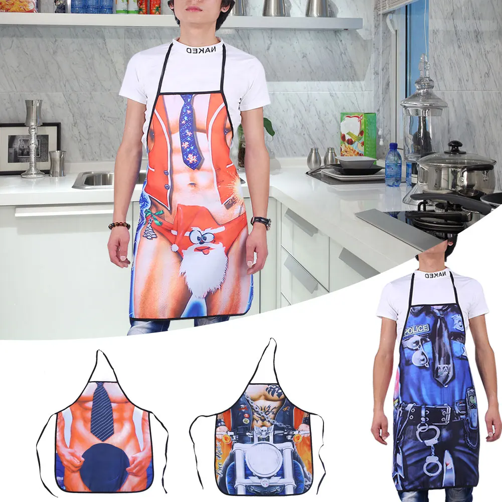 Aprons Polyester Home Colorful Cleaning Protection Men Kitchen Suppliy Funny Oilproof Waterproof Cooking