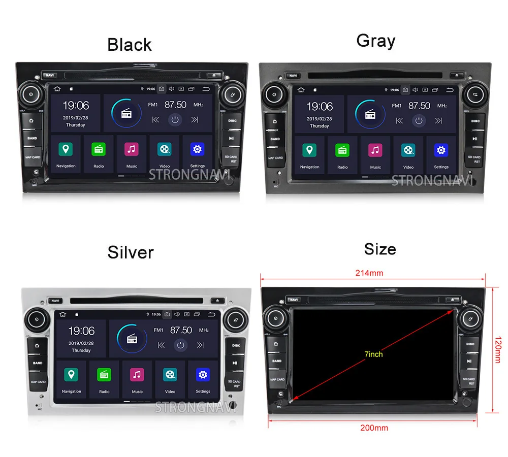 Perfect 7inch IPS DSP 4G 64G Android 9.0 CAR DVD Player for Opel Vauxhall Astra H G J Vectra Antara Zafira Corsa Vivaro Meriva Veda 3