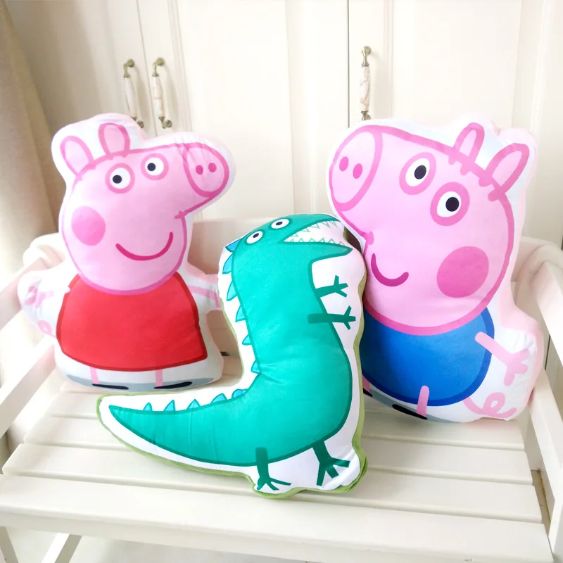 Мягкая подушка Peppa Pig, игрушки, детская домашняя подушка, декор для домашних животных, диван-валик, плюшевые игрушки, мягкие и милые игрушки Peppa Джордж для детей, подарки
