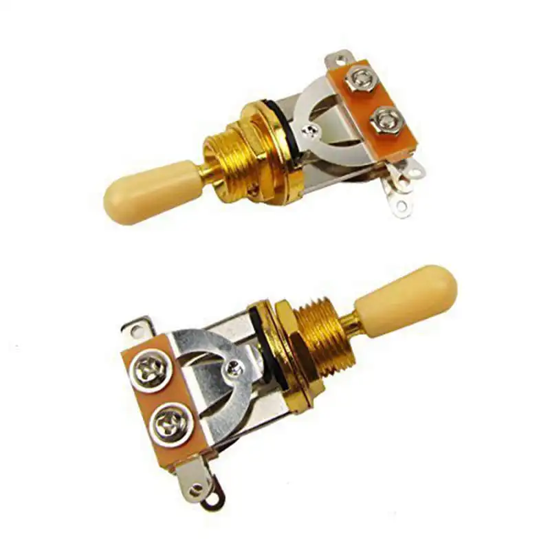 3 Colors 3 Pieces 3 Way Short Straight Guitar Toggle Switch for Epiphone Les Paul Electric Guitar 
