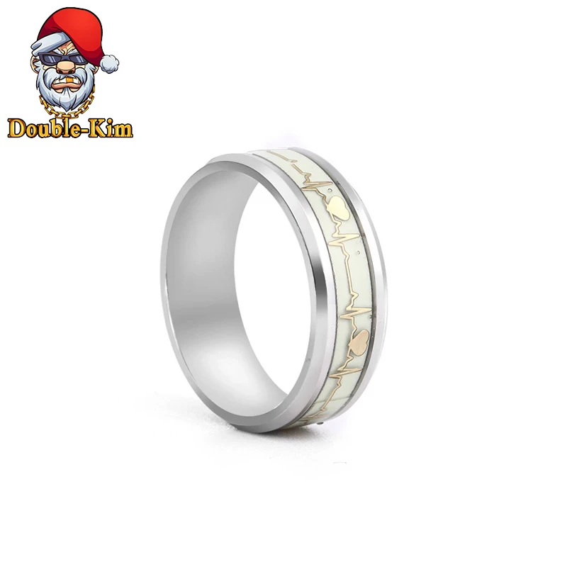 Электрокардиограммовое кольцо из титановой нержавеющей стали три основных