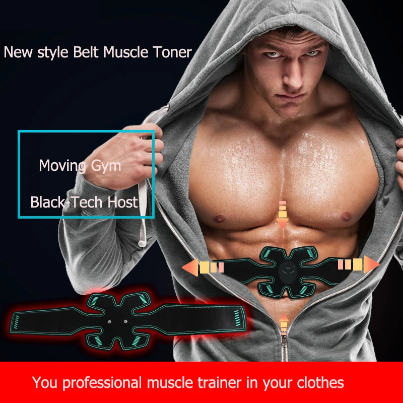 EMS Abdominal Muscle Stimulator Belt Muscle Electric Massager EMS Fitness Simulator Slimming Stimulator Anti-cellulite Massager