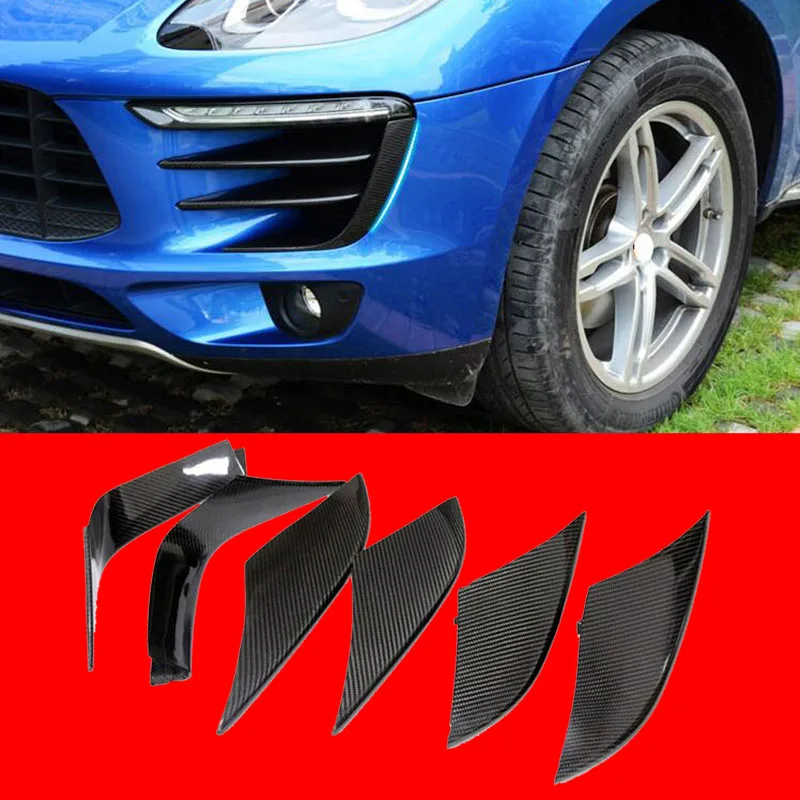Для Porsche Macan автомобиля углеродного волокна внутренняя модификация воздуха на выходе Крышка отделка - Цвет: ABS carbon fiber 19-