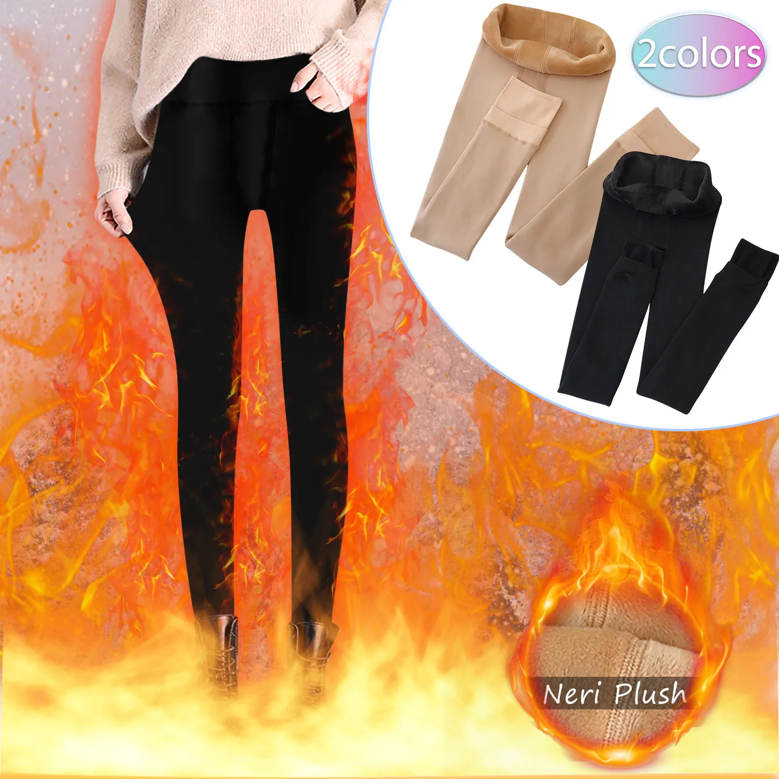 

Winter Women Leggings High Waist Peach Hips Leggings Keep Warm Quick-drying Sports Stretch Fitness Pants Windproof Outdoor 2020