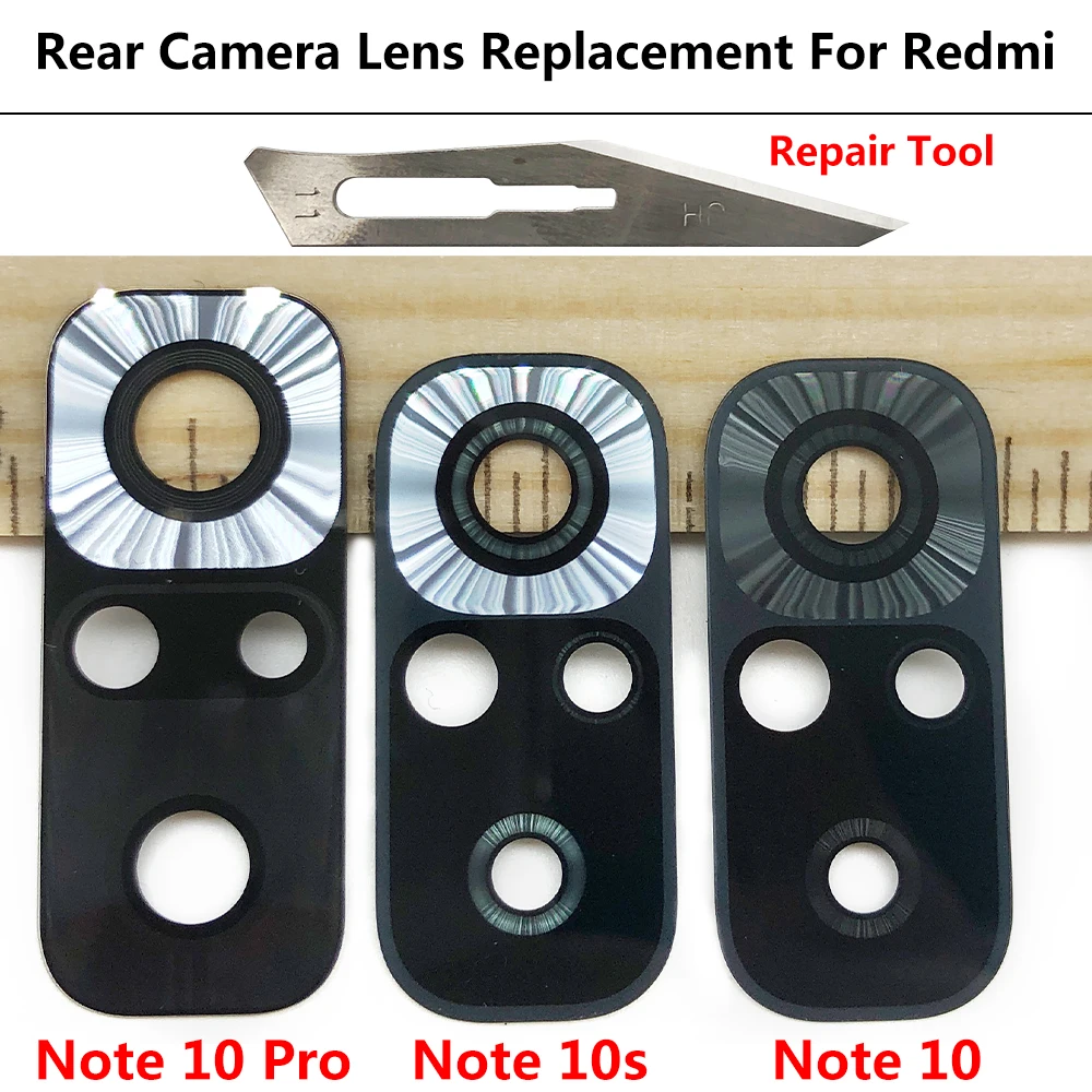 Camera Glass For Redmi Note 10 / Note 10 Pro / Note 10s 11 11s 11T 10 5G Rear Back Camera glass Lens With Glue Adhesive