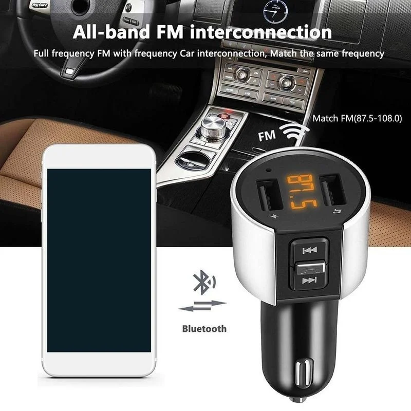 Беспроводное зарядное устройство USB FM-передатчик Радио MP3 плеер |