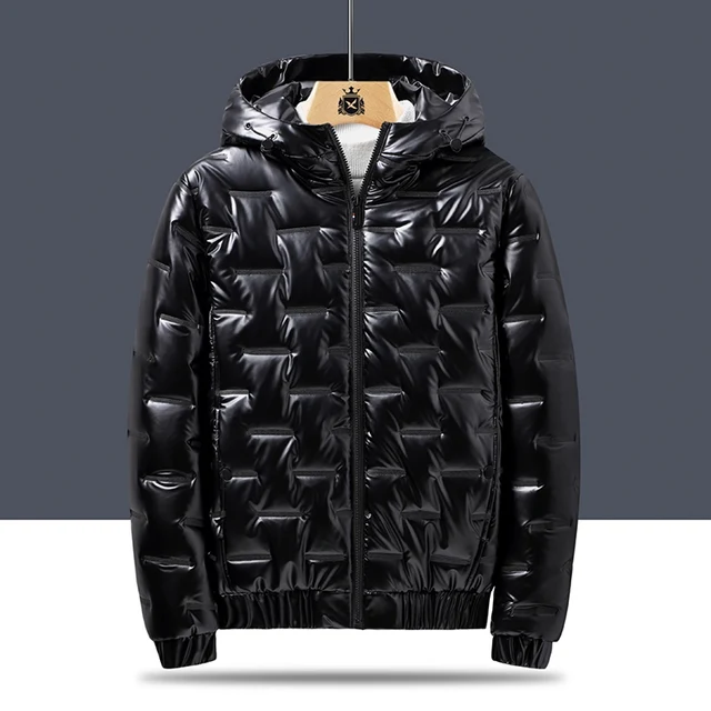 2021 Autumn Bubble Padded Clothes Winter Jackets Men Bright Parka Thickened Warm Silver Waterproof Jackets Men Down Coats S-6Xl 3