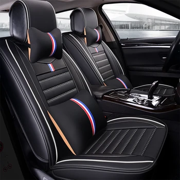

Full Coverage Eco-leather auto seats covers PU Leather Car Seat Covers for fiat500 fiat punto freemont