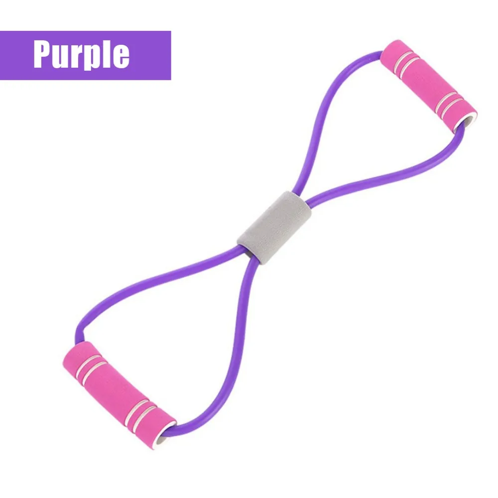 8 Word Tensioner Back Stretch Belt Home Training Device Elastic resistance bands Exercise Fitness Equipment Elastique Fitness