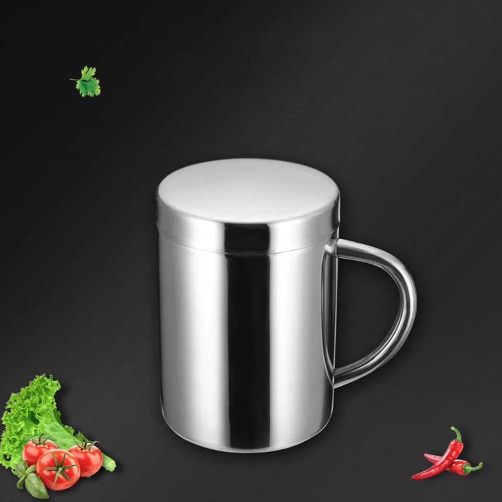Beverages Mug Tea With Lid Stainless Steel Home Office Durable Thermal Double Layer Insulated Cup School Rustproof Practical