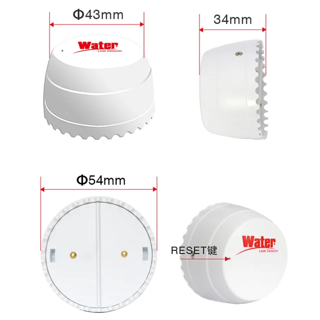 EARYKONG Wifi i detektorit të ujit të sensorit të rrjedhjeve të alarmit Detektor i rrjedhjeve Tingulli Tuyasmart Smart Life APP Sigurimi i alarmit për përmbytjen 5