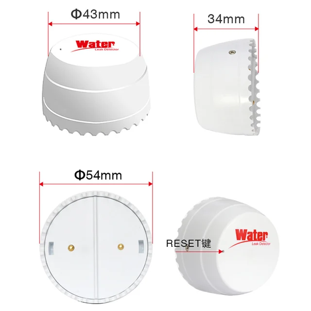 EARYKONG Wifi Water Detector Leakage Sensor Alarm Leak Detector Sound Tuyasmart Smart Life APP Flood Alert Overflow Security 5