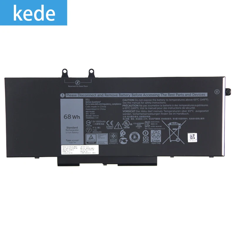 Kede 4GVMP Аккумулятор для ноутбука dell Latitude 5500, точность 3540 X77XY 7,6 V 68Wh 8500mAh