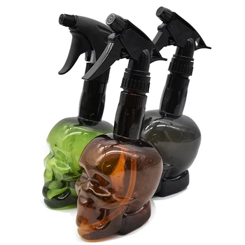 

Hairdressing spray bottle skull salon haircut hairdressing water spray spray black barber styling cutting tool