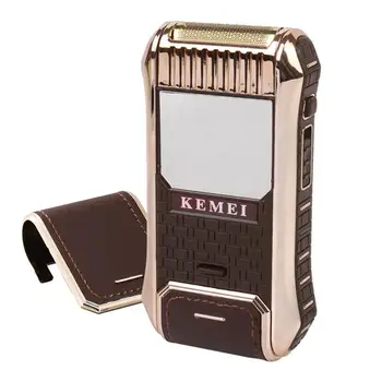 

Electric Shaver Beard Trimmer Men'S Shaver 110V-240V Brown Fashion Fast Shaving Hair Removal Cleansing Haircut Eliminate