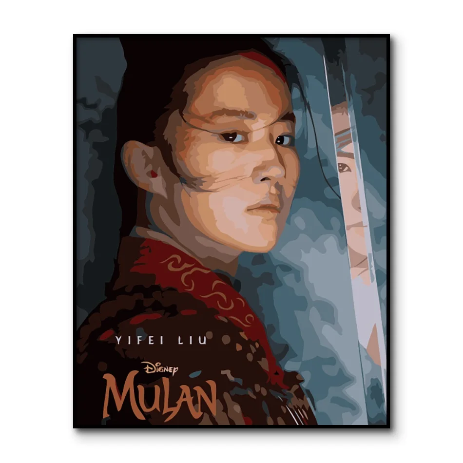 Малан DIY Краска по номерам для взрослых Ручная Liuyifei масляная краска настенного