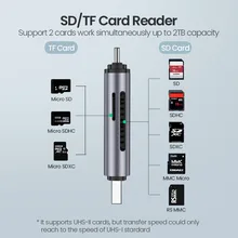 UGREEN Card Reader USB 3.0&Type C to SD Micro SD TF Card Reader for PC Laptop Accessories Smart Memory Cardreader SD Card Reader