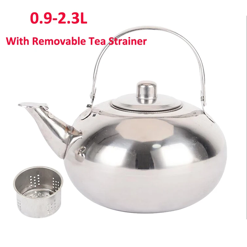 

Induction Cooker Ball Shape Stainless Steel Durable Kettle Teapot Restaurant Home With Filter Safe Coffee Maker Hotel