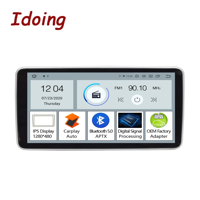 Plaatsen slank Voorloper Idoing 10.25"px5 Android For Universal Car Multimedia Radio Player  Ips1280*480 Gps Navigation Bluetooth5.0 Built-in Carplay Auto - Car  Multimedia Player - AliExpress