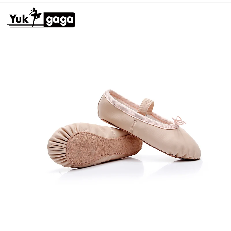 Ballet-Shoes Gymnastics-Dance-Shoes Suede-Sole Girls Children Toddler Soft Full-Cow
