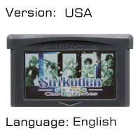Suikoden USA 32 бит видеоигры картридж Консоли Карты для nintendo GBA EDU TCG образование Моделирование игры серии издание - Цвет: Suikoden USA