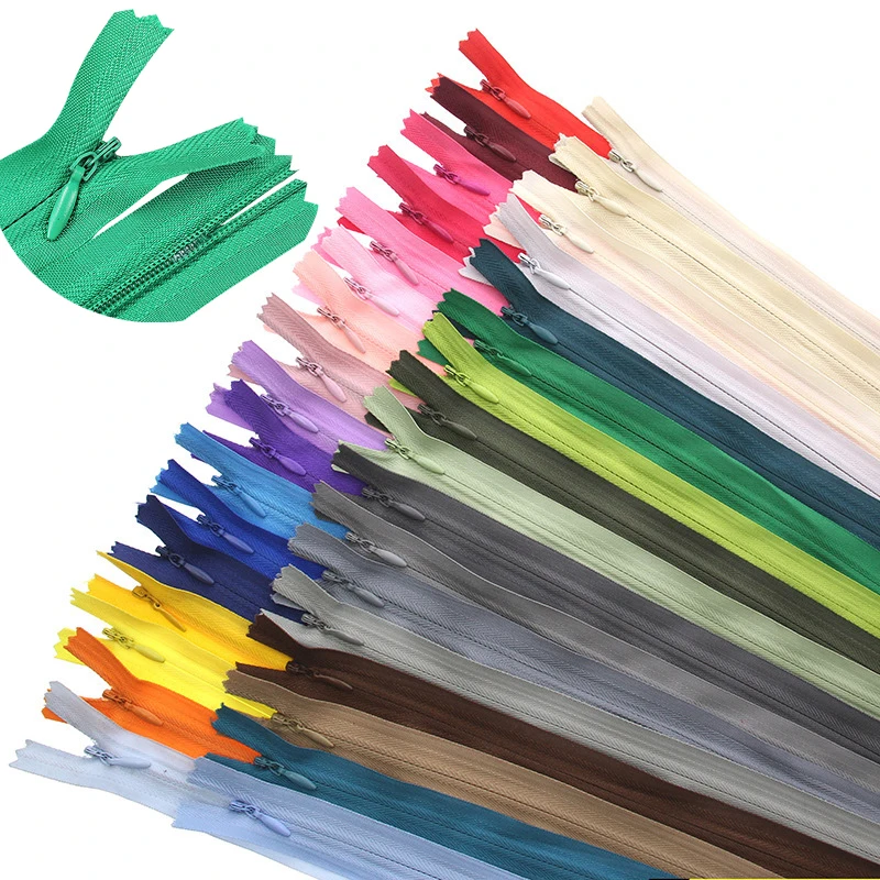 10pcs 6 Inch24 Inch (15cm60cm) Invisible Zippers Nylon Coil Zippers