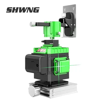 

8/12/16 Lines 4D 360 beam Green Laser Level Self-Leveling Degrees Horizontal Vertical Cross Lines With Tripod Outdoor Battery