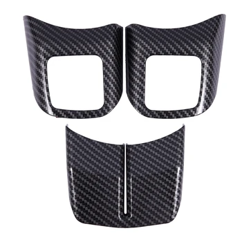 

Car Interior Steering Wheel Decoration Trim Kits Durable Decoration Cover Sticker, for Jeep Wrangler 2011-2017 JK Unlimited Patr