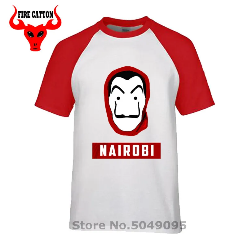2019 Vestido La casa de papel nairobi Мужская футболка с изображением дома бумаги начесом денег