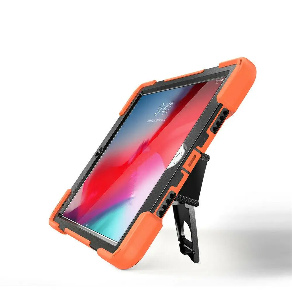 orange Ударопрочный чехол Портативный вращающийся стенд протектор для iPad Air 10,5 - Цвет: orange