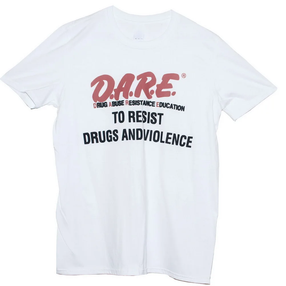 D.A.R.E. Political Activist Anti-Drugs Protest Graphic Tops Tee T Shirt Unisex T-Shirt Free Style | Мужская одежда